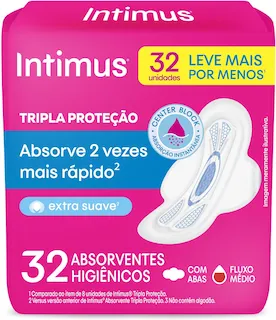 absorvente intimus tripla