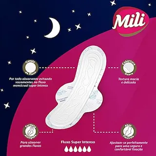 absorvente mili noturno