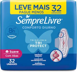 absorvente sempre livre plus