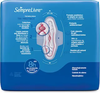 absorvente sempre livre plus