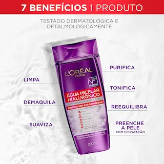 agua micelar l'oreal hyal