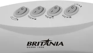 aquecedor halogeno britania ab1200