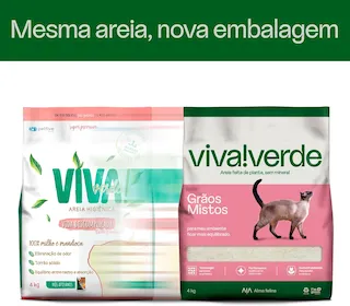 areia biodegradavel viva verde