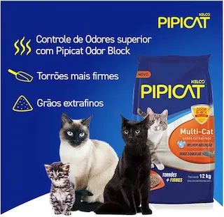 areia sanitaria kelco pipicat