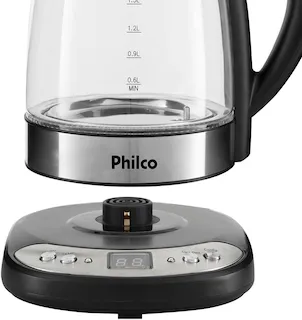 chaleira eletrica philco glass