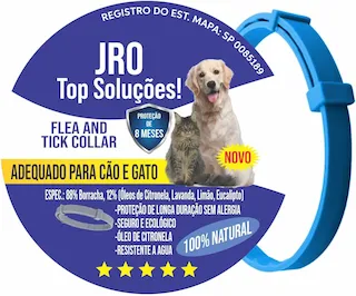 coleira antipulgas 38cm