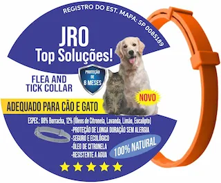coleira antipulgas 38cm