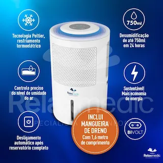 desumidificador relaxmedic air ion