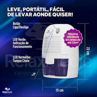 desumidificador relaxmedic blue