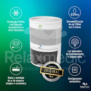 desumidificador relaxmedic rm-da3000a