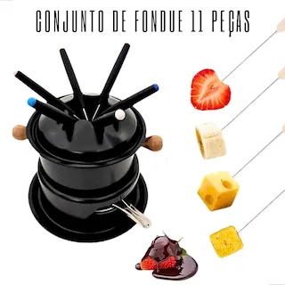 fondue inox 11 pecas