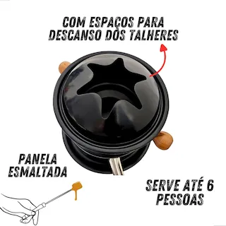 fondue inox 11 pecas