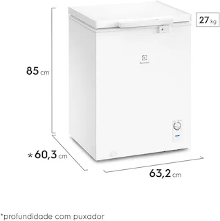 freezer horizontal electrolux he150