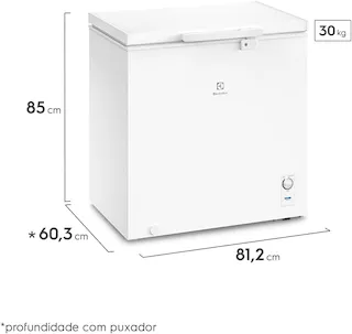 freezer horizontal electrolux he200