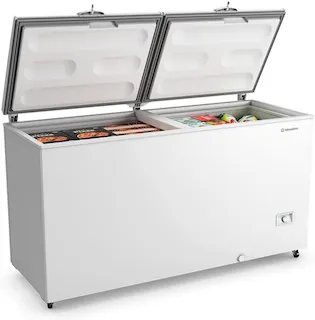 freezer horizontal metalfrio da550if