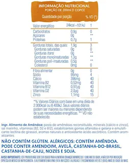 leite vegetal silk amendoa