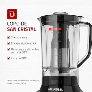 liquidificador mondial l-1200 bi