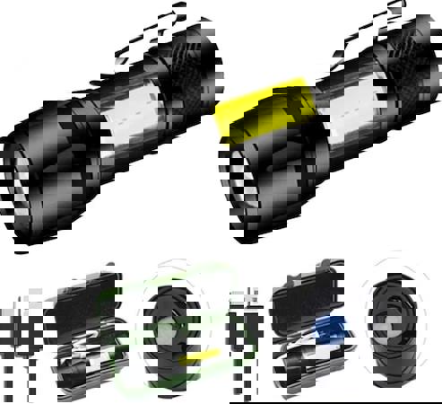 mini lanterna tática recar.