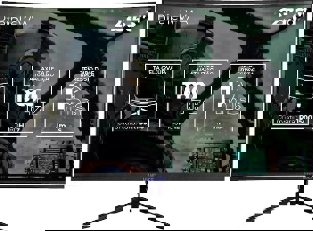 monitor gamer curvo mancer vkz180h