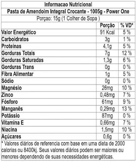 pasta amendoim power one 1kg