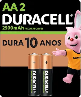 pilha aa duracell 2500