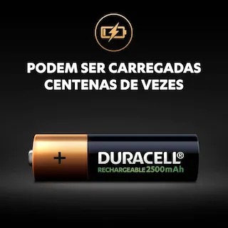 pilha aa duracell 2500