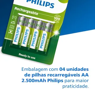 pilha aa philips r6b4rtu