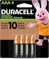 pilha aaa duracell rechx4