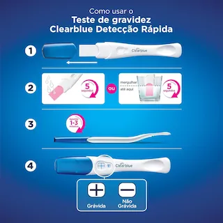 teste gravidez clearblue rapido
